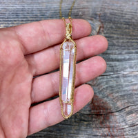 Lemurian Quartz Crystal Pendant