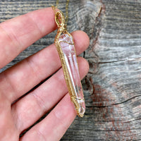 Lemurian Quartz Crystal Pendant