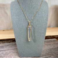 Lemurian Quartz Crystal Pendant