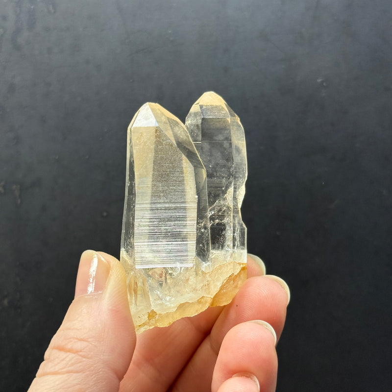 Lemurian Quartz Twin Crystal