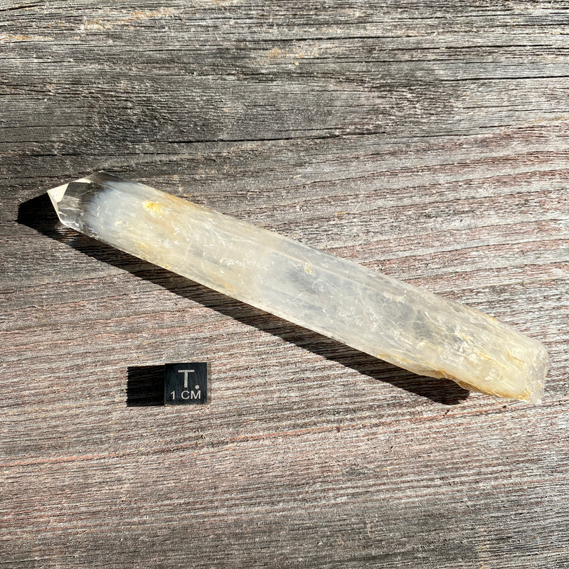 Golden Healer Blue Smoke Lemurian Quartz - 14