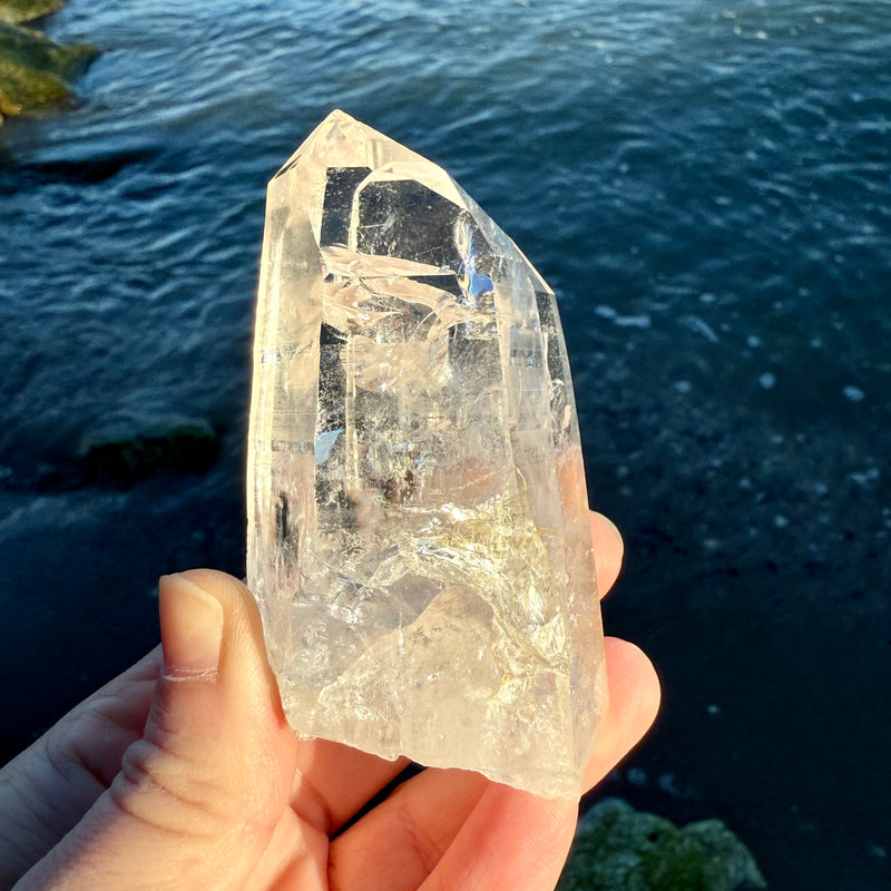 Lemurian Quartz Twin Crystal