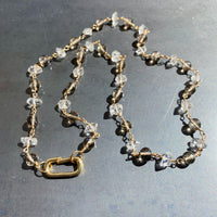 Smoky Quartz and Herkimer Diamond Necklace