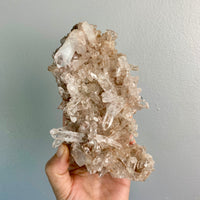 Pink Lemurian Quartz Cluster - 27