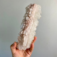 Pink Lemurian Faden Quartz Cluster