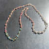 Blue and Pink Tourmaline Gemstone Necklace