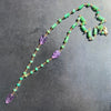 Amethyst and Chrysoprase Y Necklace