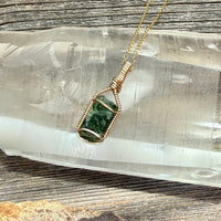 Diopside Crystal Pendant