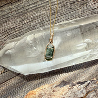 Diopside Crystal Pendant