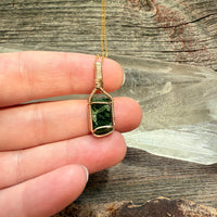 Diopside Crystal Pendant