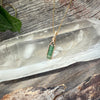 Green Tourmaline Crystal Pendant