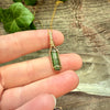 Green Tourmaline Crystal Pendant