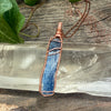 Sapphire Record Keeper and Blue Kyanite Crystal Pendant