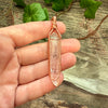 Lemurian Double Terminated Quartz Crystal Pendant