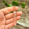 Lemurian Double Terminated Quartz Crystal Pendant