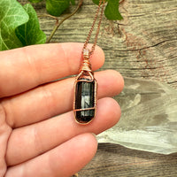 Black Tourmaline Crystal Pendant