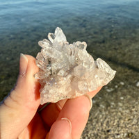 Pink Lemurian Quartz Cluster