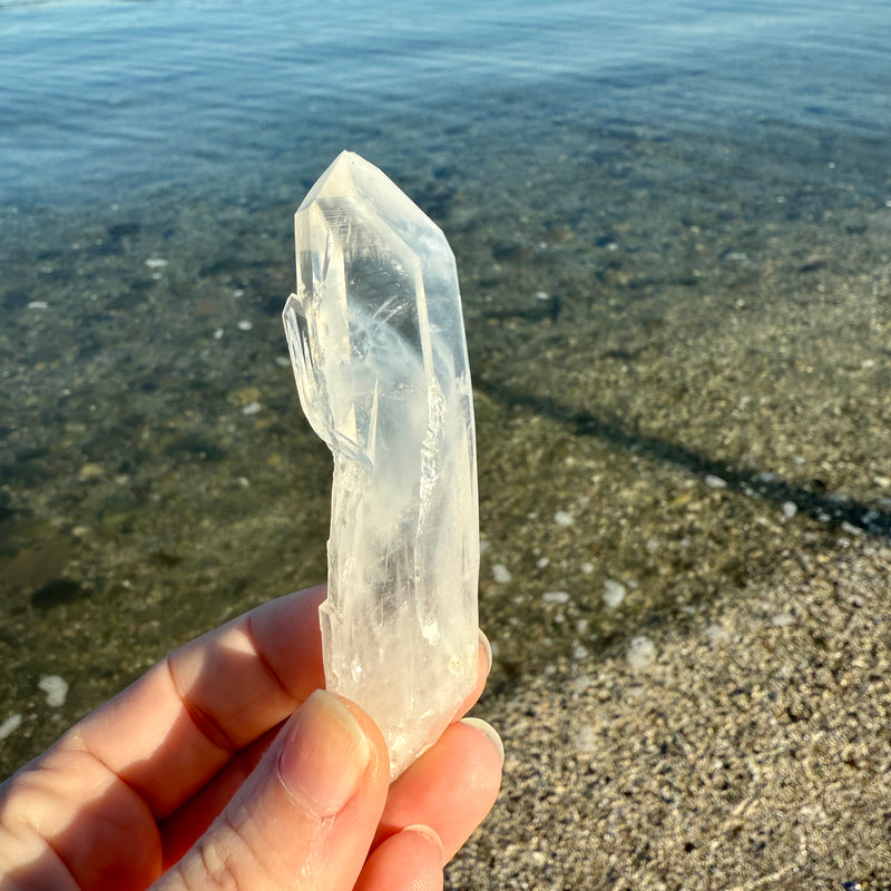 Lemurian Blue Smoke Phantom Quartz