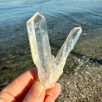 Lemurian Blue Smoke Phantom Quartz