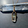 Watermelon Tourmaline and Aquamarine Crystal Pendant