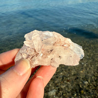 Pink Lemurian Quartz Cluster