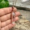 Lemurian Double Terminated Quartz Crystal Pendant