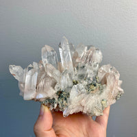 Pink Lemurian Quartz Cluster - 26