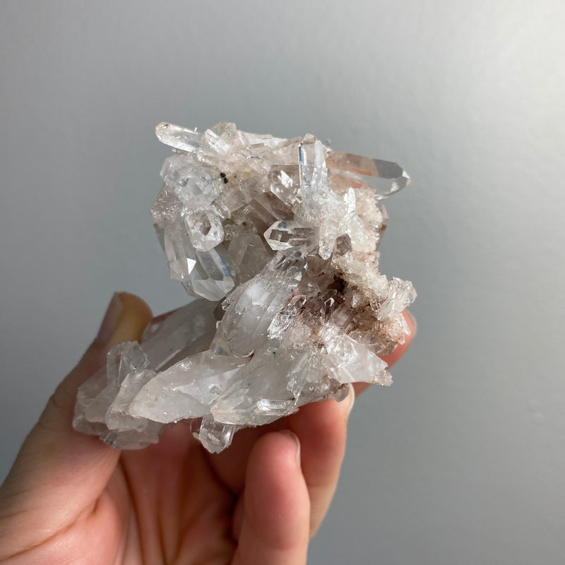 Pink Lemurian Quartz Cluster - 23