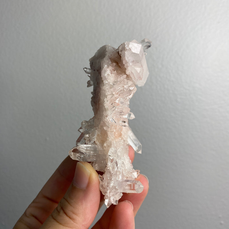 Pink Lemurian Quartz Cluster - 22