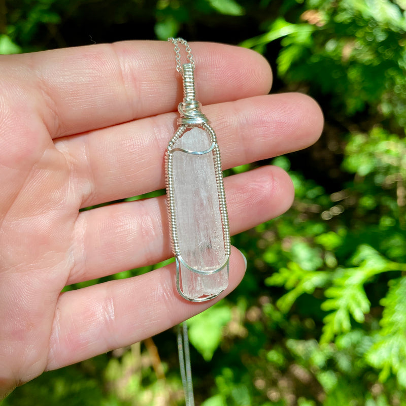 Scolecite Crystal Pendant