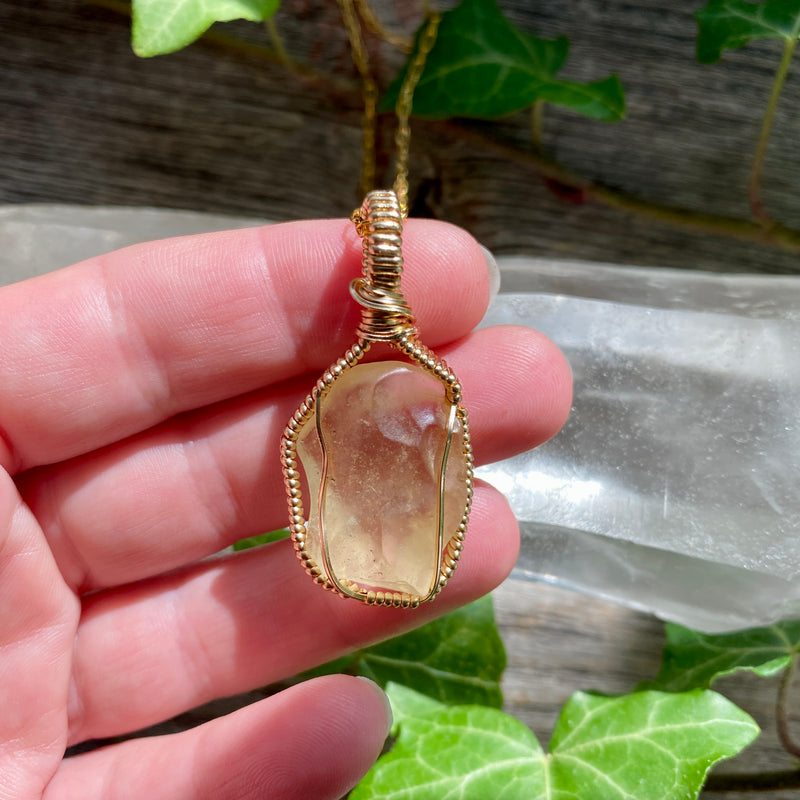 Libyan Desert Glass Tektite Pendant