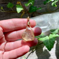 Libyan Desert Glass Tektite Pendant