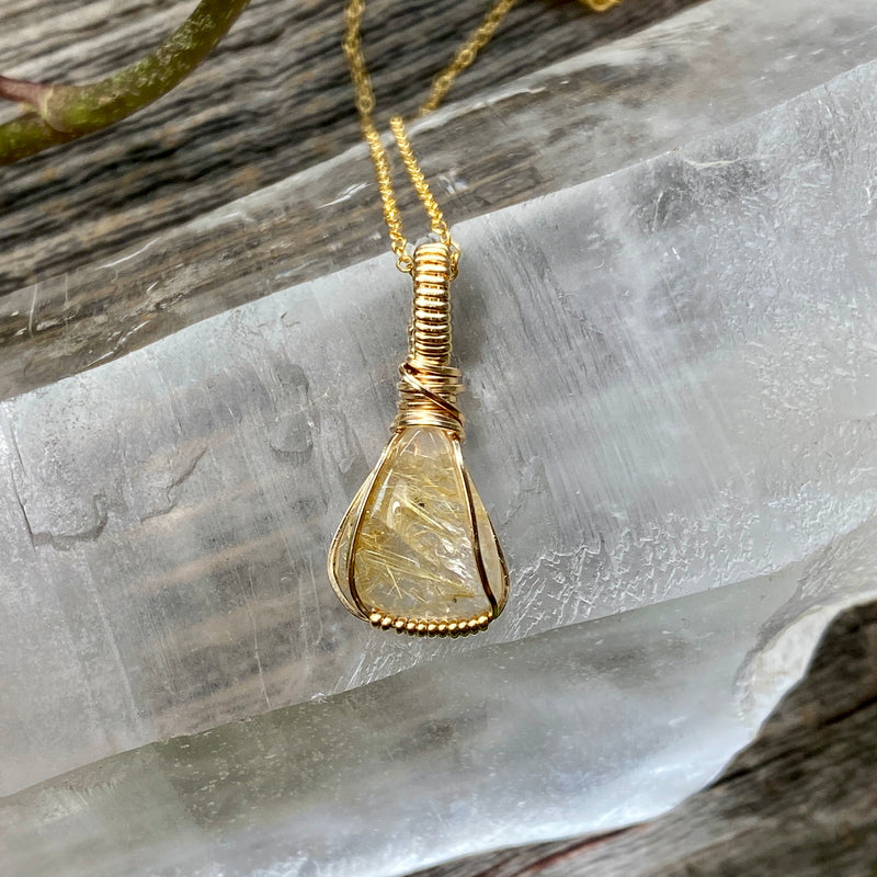 Rutilated Quartz Pendant