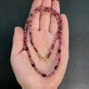 Garnet and Pink Tourmaline Gemstone Necklace