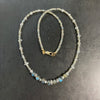 Labradorite and Herkimer Diamond Quartz Necklace