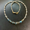 Labradorite and Herkimer Diamond Quartz Necklace