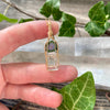 Watermelon Tourmaline and Aquamarine Crystal Pendant