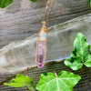 Moonstone and Amethyst Crystal Pendant