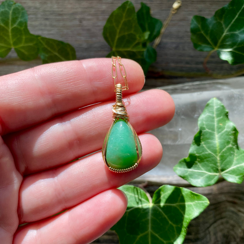 Chrysoprase Pendant