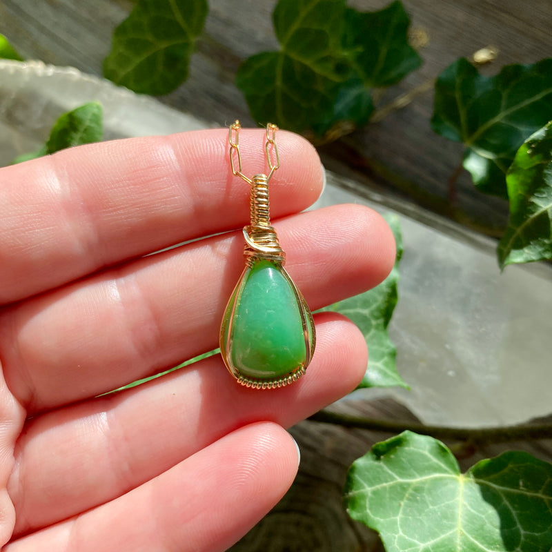 Chrysoprase Pendant