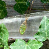 Peridot Crystal Pendant