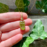 Peridot Crystal Pendant