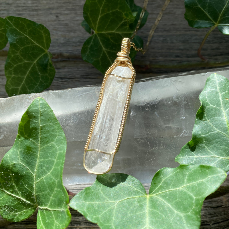 Danburite Crystal Pendant