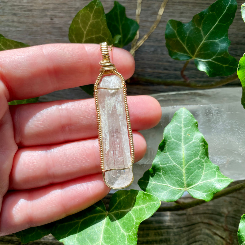 Danburite Crystal Pendant