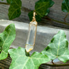 Mango Lemurian Quartz Crystal Pendant