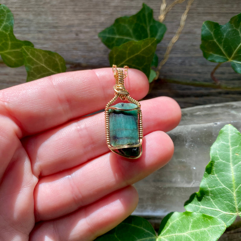 Emerald Crystal Pendant