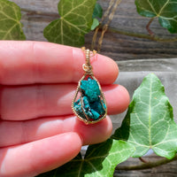 Dioptase Pendant