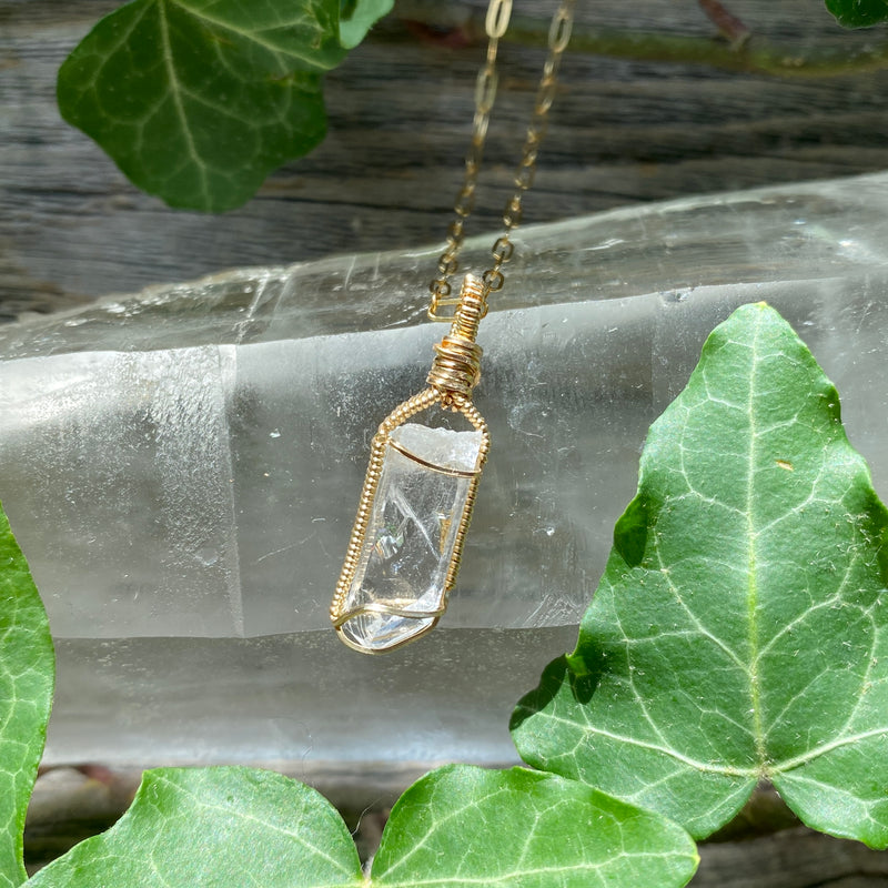 Danburite Crystal Pendant