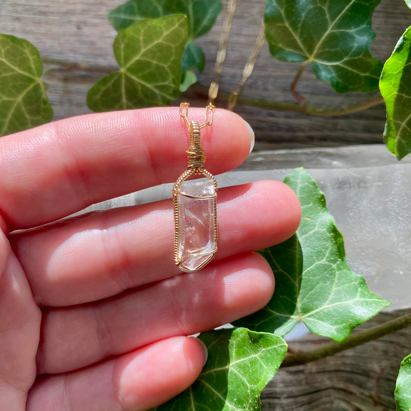 Danburite Crystal Pendant