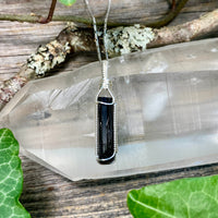 Black Tourmaline Crystal Pendant